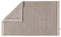 Rhomtuft Badematte Lin, 85% Baumwolle, 15% Leinen, Wendemodell wei&szlig; 50.00 cm x...