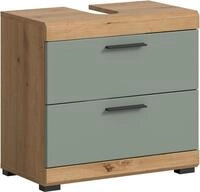 xonox.home Waschbeckenunterschrank Artisan Eiche Nachbildung Salbei Nachbildung