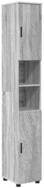 vidaXL Badezimmerspiegelschrank Badezimmerschrank mit Speicher Graues Sonoma 30...