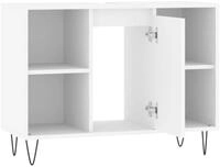 vidaXL Badkommode, Badschrank Wei&szlig; 80x33x60 cm Holzwerkstoff