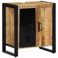 vidaXL Badezimmerspiegelschrank Badezimmerschrank Braun 55 x 35 x 60 cm...