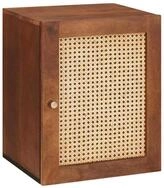 vidaXL Badezimmerspiegelschrank Badezimmerschrank mit T&uuml;r Braun 38 x 33,5 x 48...