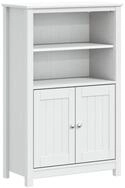 vidaXL Badezimmer-Set Badschrank BERG Wei&szlig; 69,5x34x110 cm Massivholz Kiefer,...