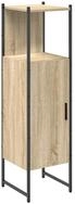 vidaXL Badezimmerspiegelschrank Badezimmerschrank Beige 33 x 33 x 120,5 cm