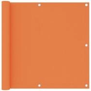 vidaXL Seitenmarkise 90 x 500 cm Balkon-Sichtschutz Orange 90x500 cm...