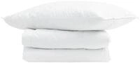 vidaXL Bettw&auml;sche Sommerdecke mit Kissen 2 pcs Wei&szlig; Daunenfeder, Daunenfeder,...
