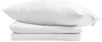 vidaXL Bettw&auml;sche Sommerdecke mit Kissen 2 pcs Wei&szlig; Daunenfeder, Daunenfeder,...