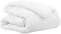 vidaXL Bett 2-in-1 Bettdecke Wei&szlig; 240 x 220 x 8 cm Polyester (1-tlg) wei&szlig;