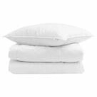 vidaXL Bett Winterbettdecke mit Kissen 2 pcs Wei&szlig; Daunenfeder (2-tlg) wei&szlig;