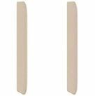 vidaXL Bett Kopfteil Ohr Creme 80 x 16 x 4 cm Stoff (1-tlg)