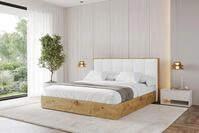 ALTDECOR Polsterbett ENZO7 (Polsterbett mit Bettkasten und Lattenrost, Boxbett...