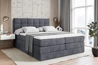 ALTDECOR Boxspringbett APO KING (mit Matratze und Lattenrost Topper Polsterbett...