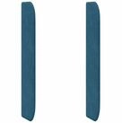 vidaXL Bett Kopfteil Ohr Blau 80 x 16 x 4 cm Samt (1-tlg)