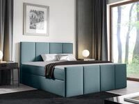 MIRJAN24 Boxspringbett Lars (Polsterkopfteil und Fu&szlig;teil, Matratze, Topper),...