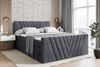 ALTDECOR Boxspringbett ERNINA-Z KING (Multipocket-Matratze H4, H3 Matratze