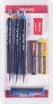 ARISTO Bleistift Feinminenstift Geo-Pen Set 0,35/0,5/0,7mm schwarz 3 St&uuml;ck