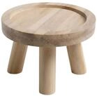 Spetebo Blumenhocker rund natur mit 3 Beinen - &Oslash; 20 cm (Anzahl, 1 St., St&uuml;ck),