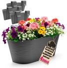 BigDean Blumenkasten 4x Blumenkasten Balkongel&auml;nder 50cm Blumenk&auml;sten mit