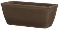 Spang Pflanzk&uuml;bel Balkonkasten glatt umbra 40 x 18 x 17 cm mit Loch