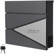 ML-DESIGN Briefkasten Postkasten mit Zeitungsfach, abschlie&szlig;bar 2 Schl&uuml;ssel,