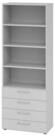 HAMMERBACHER Aktenschrank Regal 6OH 4 Sch&uuml;be grau/grau