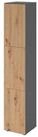 HAMMERBACHER Garderobenschrank Schliessfachschrank 6OH 3xDS graphit/eiche
