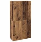 vidaXL Aktenschrank B&uuml;roschrank Altholz 60 x 32 x 115 cm Holzwerkstoff (1-St)