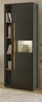 Furn.Design Aktenschrank Center (B&uuml;roschrank in matt grau mit Wotan Eiche, 70...