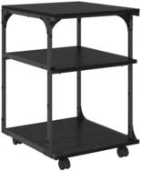 vidaXL Druckertisch Druckerst&auml;nder Schwarz Eichen-Optik 43 x 48 x 64 cm (1-St)