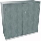 Soennecken Aktenschrank Schiebet&uuml;renschrank 3OH B1200xT442xH1133mm wei&szlig;/Beton