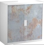 EASYOFFICE Aktenschrank Rollladenschrank easyoffice BxTxH 86x37,5x104cm braun II
