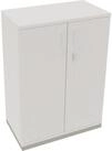 Soennecken Aktenschrank Fl&uuml;gelt&uuml;renschrank 3OH B800xT442xH1133 silber/wei&szlig;