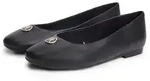 Tommy Hilfiger TH PLATE LEATHER BALLERINA Ballerina Schlupfschuh, Businessschuh...