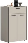 xonox.home Garderoben-Set Schuhschrank Emil, Kaschmir / schwarz, Schuhkommode