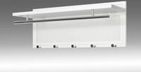 HAKU Wandgarderobe (1 St), rechteckig- aus Textil Grau - B/T/H 60/50/173 cm