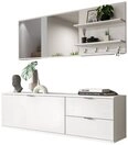 Inn.Furn Garderoben-Set SystemX, (in wei&szlig; Hochglanz, 4-St.,...