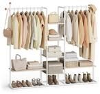 SONGMICS HOME Kleiderst&auml;nder, Garderobenst&auml;nder, offener Kleiderschrank,...