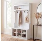 MCW Garderobe MCW-P26, Mit sechs Stauf&auml;chern f&uuml;r Schuhe