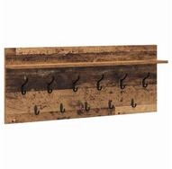 vidaXL Regal Wandmontierter nachttisch mit Regal Altholz 100 x 40 x 12 cm,...