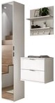 Inn.Furn Garderoben-Set SystemX, (in wei&szlig; Hochglanz, 3-St.,...