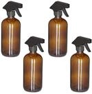 relaxdays Spr&uuml;hflasche Glas 500ml 4er Set