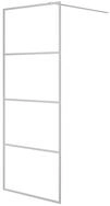 vidaXL Duschwand Duschwand f&uuml;r Walk-In Dusche Silber 80x195 cm ESG-Glas Klar