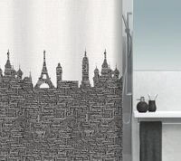 spirella Duschvorhang URBAN Breite 120 cm, Premium Textil-Duschvorhang, 100%