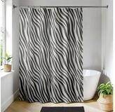 LikeKa Duschvorhang 180x200 cm Badevorhang aus Stoff Sichtschutz Raumteiler