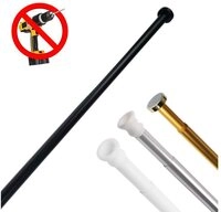Sanilo Duschvorhangstange 90 - 160 cm oder 120 - 220 cm in schwarz, gold, wei&szlig;,