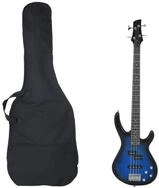 vidaXL Westerngitarre E-Bass f&uuml;r Anf&auml;nger mit Tasche Blau und Schwarz 4/4 46"