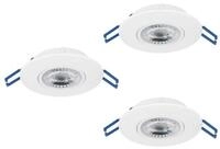 EGLO LED Einbauleuchte Zujar, Leuchtmittel inklusive, LED 3er-Set...