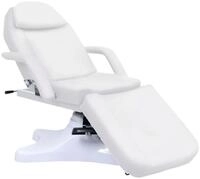 vidaXL Massageliege, Massagetisch Wei&szlig; 180x62x(86,5-118) cm