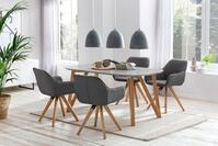 SalesFever Essgruppe V&auml;xj&ouml; - Elegant gestaltete Sitzgruppe, (Set, 5-tlg),...