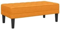 vidaXL Sitzbank Bank mit Kissen Dunkelgelb 113 x 57 x 39 cm Stoff (1-St)